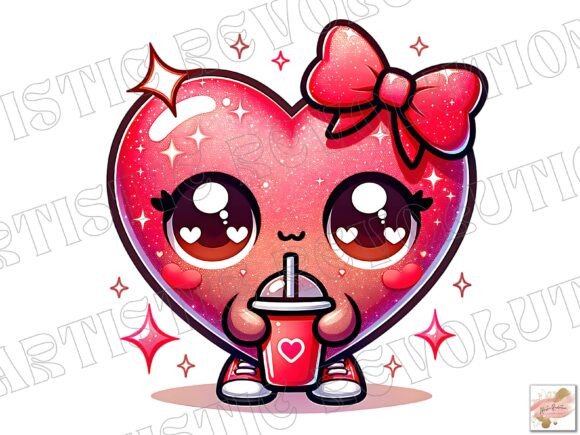 Charming Coquette Valentine Graphics for Creative Projects