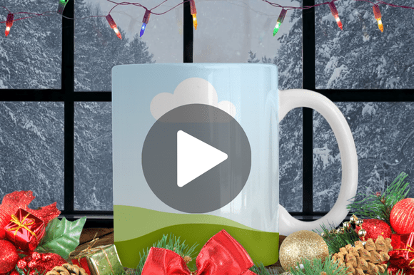 Christmas Canva Video Mug Mockup: Elevate Your Holiday Designs