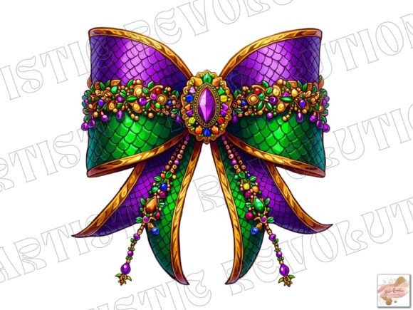 Elevate Festive Designs with a Glitter Coquette Bow PNG