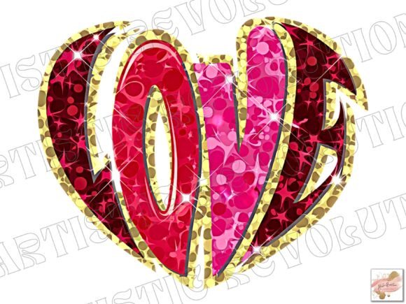 Elevate Your Designs with a Pink Glitter Heart Png