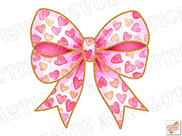 Elevate Your Designs with the Valentine Coquette Bow PNG
