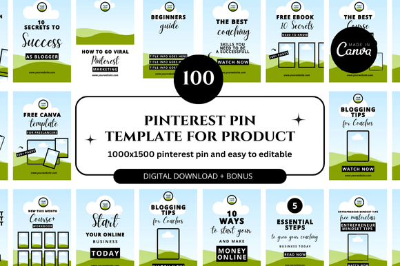 Elevate Your Etsy Shop with 100+ Pinterest Template Bonus + Bundle