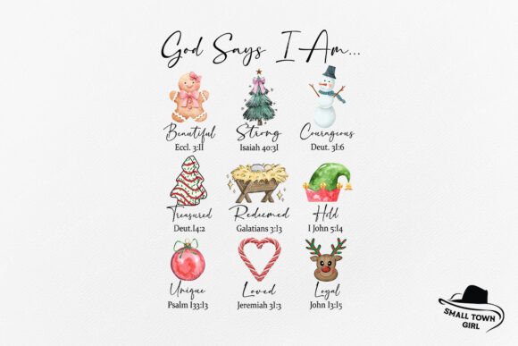 God Says Christmas Girl Christian Bible: A Designer's Guide to Faith-Based Graphics