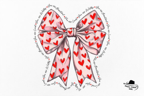 Happy Valentine Coquette Bow Heart Png: A Versatile Design Asset