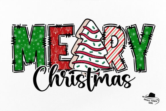 Merry Christmas Tree Little Debbie Cake: A Design Asset