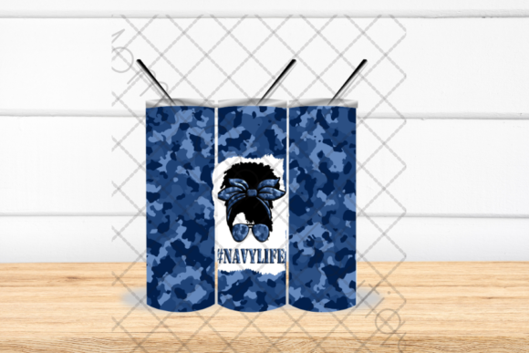 Navy, Military, Tumbler, Messy Bun, Mom: Design Elements for Modern Branding