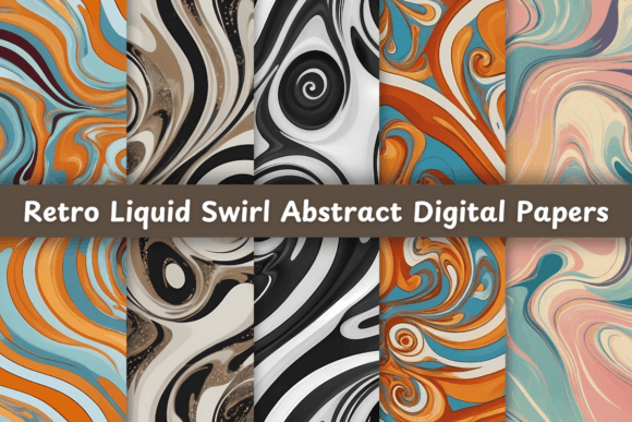 Retro Liquid Swirl Digital Papers: A Designer's Guide